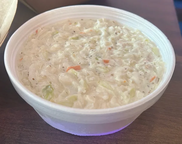 Cole Slaw. Creamy and crunchy. Ingredients tasted fresh.